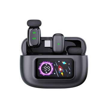 跨境新品直播迷你領夾麥克風智能降噪麥克風工廠長續航無線【宜家良品百貨】