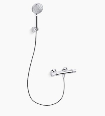 【麗室衛浴】美國KOHLER ACCLIV 恆溫花灑龍頭K-33083T-9-CP(手持花灑AWAKEN 72415T)