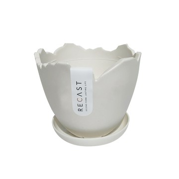 RECAST 蛋殼盆 10cm 白色