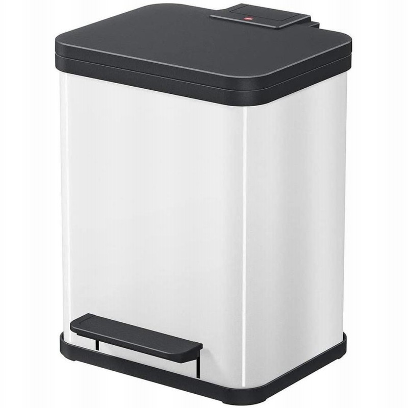 Hailo (ハイロ) ペダル式ゴミ箱 ホワイト (17L×1) エコウーノ 60100