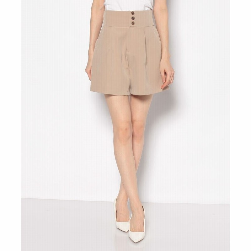 イング ハイウエストキュロットパンツ レディース ベージュ F Ingni 通販 Lineポイント最大1 0 Get Lineショッピング