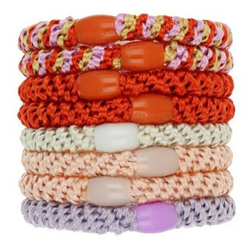 美國 L. Erickson 彈力髮圈-Strawberry Shortcake 粗款髮圈 原裝8入 名牌髮圈＊夏日微風＊