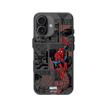 iPhone 17 Clear (相機按鈕) 酷墨灰 - 迪士尼-漫威 Marvel - 蜘蛛人-漫畫風格