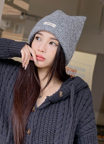 貓耳設計暖暖毛帽