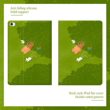 iPad保護套 卡通插畫萌2021款pro11平板ipad567保護套air4/3/2/1帶筆槽10.2寸【林之舍】