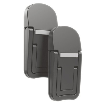 e-kit 逸奇 鋅合金雙檔可調角度筆電平板隱形折疊支架 AF-MD21_GR 深空灰 支援各種尺寸筆記型電腦  2個