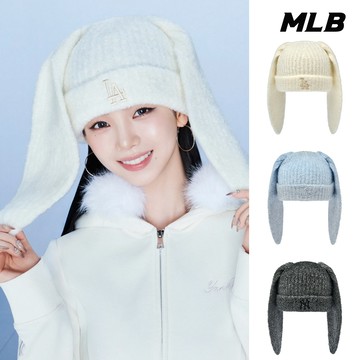 MLB 兔子垂耳毛帽 洋基/道奇隊 (3ABNB0766-三款任選)【官方旗艦店】