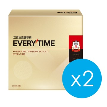 高麗蔘精EVERYTIME  30入x2盒(效期:2027/07起)