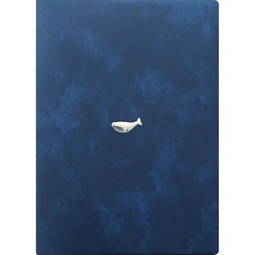 MATOKA 日記本 2026 年版 1 月開始 A5 週記 縱式筆記本 點綴鯨魚