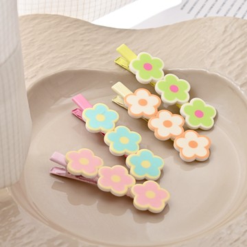 KALAIFU奶油小花壓夾2入-多款任選