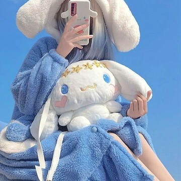 睡衣 加厚秋冬 可外穿 休閒風  甜美少女 學生睡衣 長睡袍 性感甜美睡衣  長袖長褲 兩件套 睡衣套裝