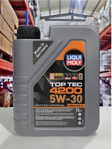 【4%點數】『油工廠』LIQUI MOLY TOP TEC 4200 5W30 超長效合成頂規認證 5W-30 504/507/SP【樂天APP下單限定】