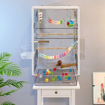 鸚鵡鳥籠大型豪華觀賞虎皮玄鳳牡丹鸚鵡專用籠子大號亞克力透明籠 小山好物嚴選