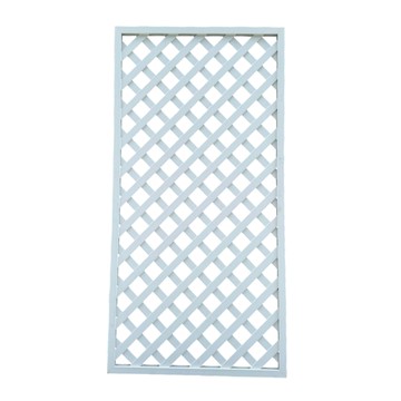 塑木格子籬笆-白色 90x180cm