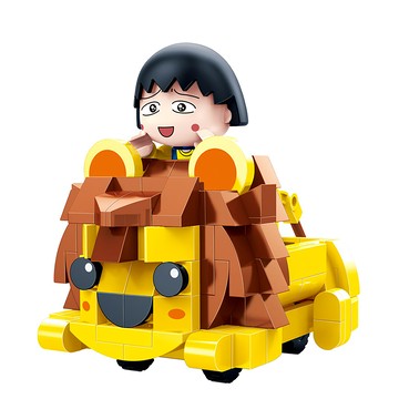 BanBao 邦寶積木 櫻桃小丸子 迴力車積木  獅子造型  1組