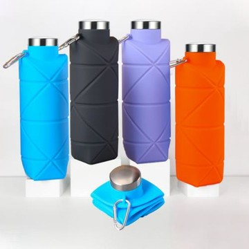 鉑金硅膠菱形折疊水壺Platinum silicone diamond folding kettle