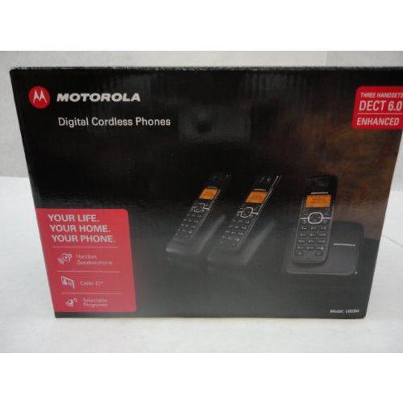 MOTOROLA DECT 6.0 L603M モトローラ コードレス 電話機 子機2台付き