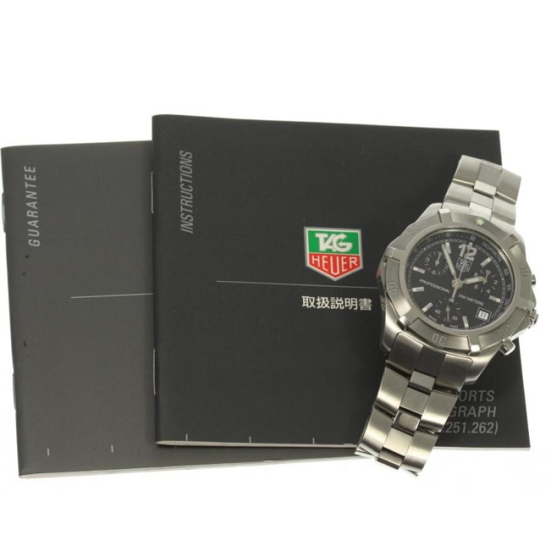 ☆良品 【TAG HEUER】タグホイヤー プロフェッショナル200 クロノグラフ CN1110 クォーツ メンズ【ev15】 | LINEショッピング