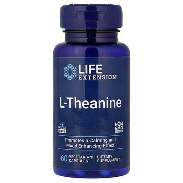 Life Extension, L-茶氨酸，60 粒素食膠囊（每粒膠囊 100 毫克）