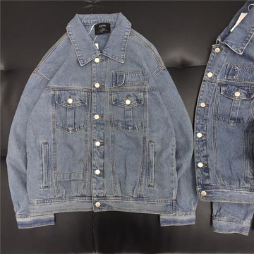 阿美咔嘰牛仔夾克男日系落肩寬松嘻哈牛仔衣街頭機車大碼復古外套