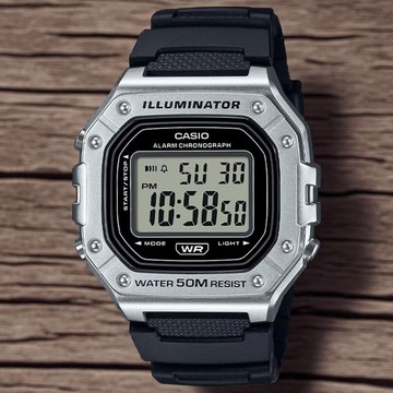 W-218HM-7A 彩色方塊數位運動電子錶 當兵 學生必備