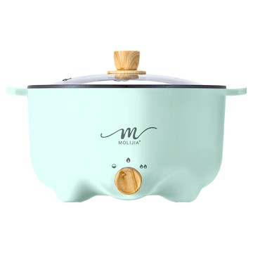 MOLIJIA 魔力家 M22多功能不沾電湯鍋 3L 快速料理節省時間與能源 兩檔火力調節 雙層防燙  BY011022  1個