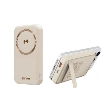 KINYO 快充支架磁吸無線充10000mAh(NKPB-4342)