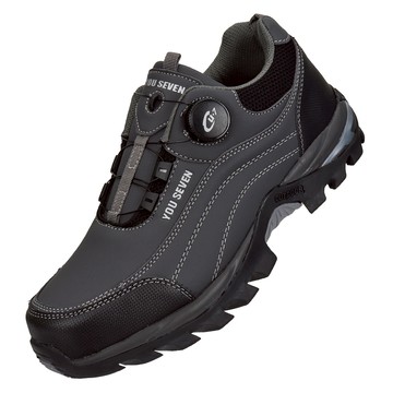 U.SEVEN 男款旋鈕徒步鞋  DM907  250mm  灰色  1雙