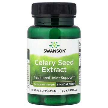 Swanson Vitamins, 芹菜籽提取物，標準化，60 粒膠囊（每粒膠囊 150 毫克）