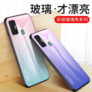 適用Tecno Spark 7手機殼全包防摔KF6硅膠保護套傳音tecno Spark 7Pro網紅玻璃套KF6j男女款spark7外殼子por