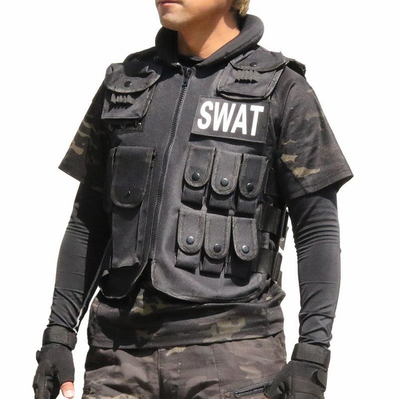 未使用品✨タクティカルベスト ロサンゼルス SWAT スワット 特殊部隊 LA SHENKEL SWAT 13ポケット 戦術ベスト タクティカルベスト