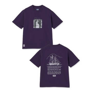 CHUMS Old Booby Archive T-Shirt 男 短袖上衣 紫羅藍 CH012724P034