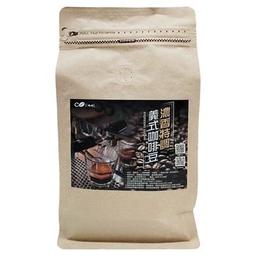 COFeeL 凱飛 鮮烘豆濃香特調義式咖啡豆 450g  未研磨  1包