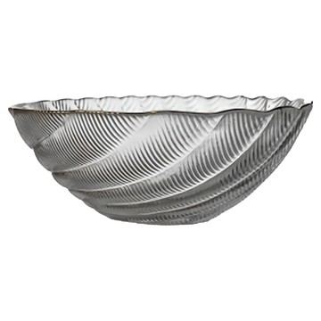 FOREVER 日式玻璃碗 25cm  描金邊鳳尾款  1個