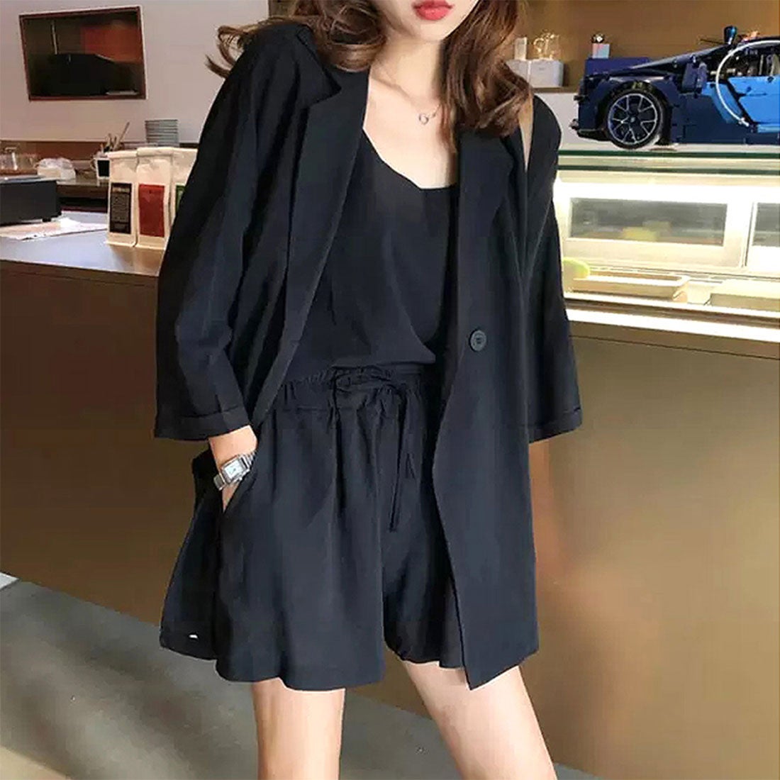 SALE／76%OFF】 フェリシモ 半袖 ニット アンサンブルボーダー