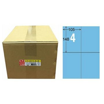 【龍德】A4三用電腦標籤 148x105mm 淺藍色 1000入 / 箱 LD-803-B-B【APP滿額下單4%點數(單一帳號最高1500點)】5/31止