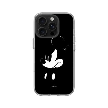 iPhone 16 Pro Clear Case（相機按鈕） 透明 - 迪士尼-米奇 Mickey - 米奇黑設計