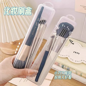 化妝刷收納🎉粉撲收納盒 粉撲盒 刷具盒 透明 化妝刷具 粉撲收納 刷具收納 化妝刷 氣墊粉撲盒 防塵 便携 刷具收納盒