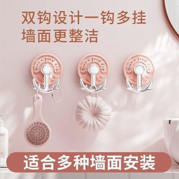 🛒臺灣24h🌳吸盤掛鉤衛生間浴室強力粘鉤免打孔無痕吸盤式衣櫃入戶門掛鉤新款
