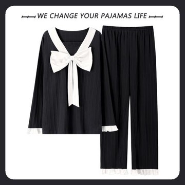 睡衣女長袖春秋冬季純棉韓版薄款可愛公主風家居服2025年新款套裝