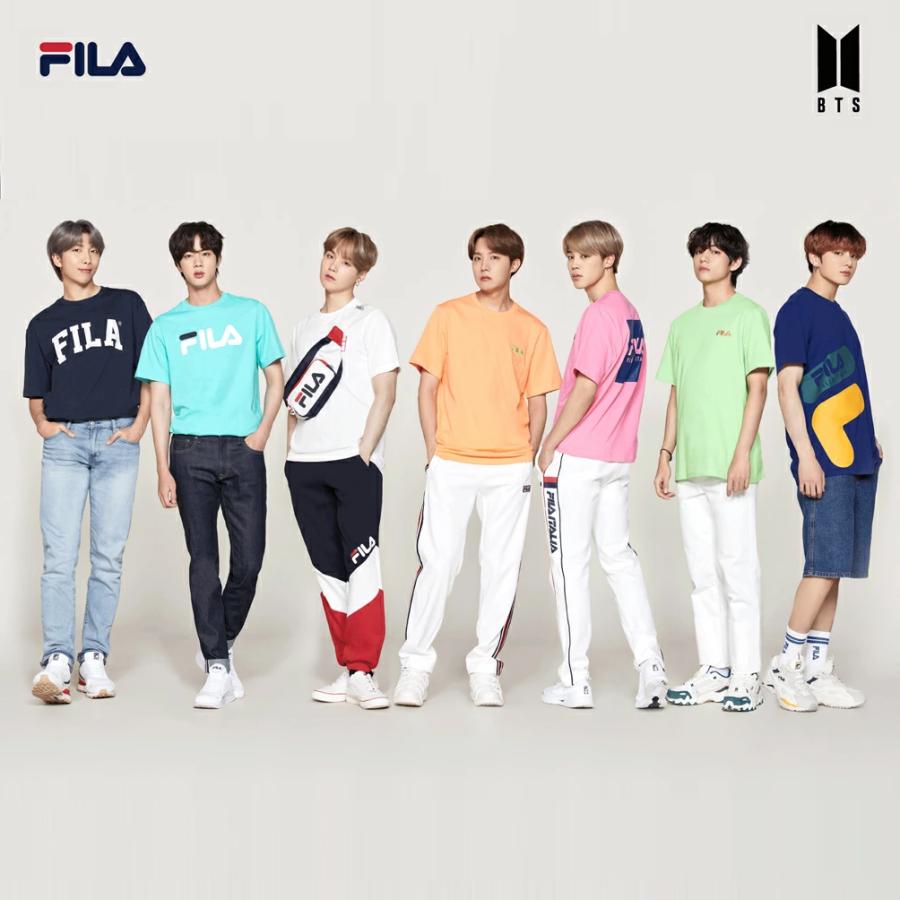 BTS着用モデル フィラ FILA Tシャツ 半袖 男女兼用 Fサイズ | LINE ...