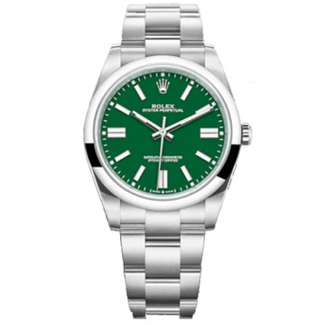 ROLEX 勞力士 124300 新款 OYSTER PERPETUAL 勞力士經典綠色 41mm