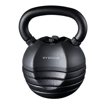 BYZOOM 5段可調節壺鈴  黑色  1個  18kg