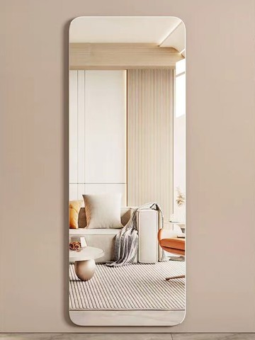 玻璃無框全身鏡壁掛式自粘穿衣鏡防爆貼墻鏡子臥室家用玄關試衣鏡/全身鏡/試衣鏡/穿衣鏡/落地鏡/掛壁鏡/鏡子