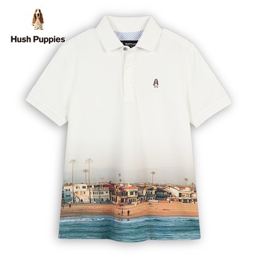 Hush Puppies POLO衫 男裝H CLUB質感海景品牌小狗POLO衫