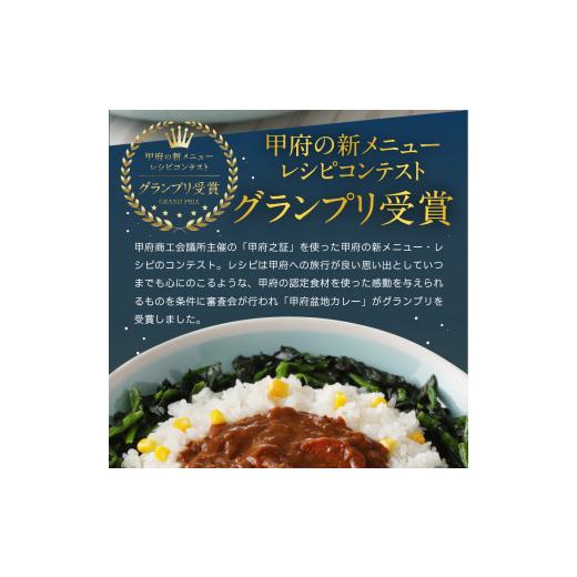 ふるさと納税 山梨県 甲府市 甲府の新メニューレシピコンテストグランプリ受賞レシピ　甲府盆地カレー　180g×3個