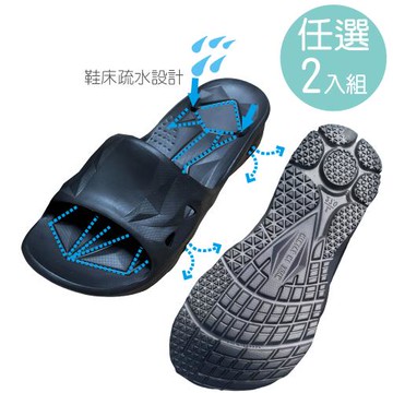 任選2入組-台灣製疏水工學防滑拖鞋 拖鞋 浴室拖鞋 室內拖鞋 室外拖鞋 鞋 脫鞋 托鞋 排水拖鞋 疏水鞋 防滑拖鞋 防水拖鞋