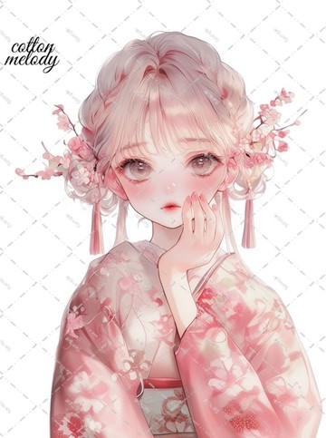 original sticker no.2157 人物貼紙 原創貼紙 原創人物貼紙 裝飾貼紙 cotton melody