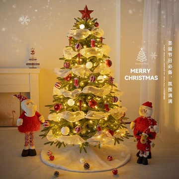 聖誕樹圣誕樹2024新款大型diy擺件家用圣誕節裝飾高級仿真ins風場景布置