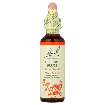 Bach, 原花調理，櫻桃李，0.7 液量盎司（20 毫升）